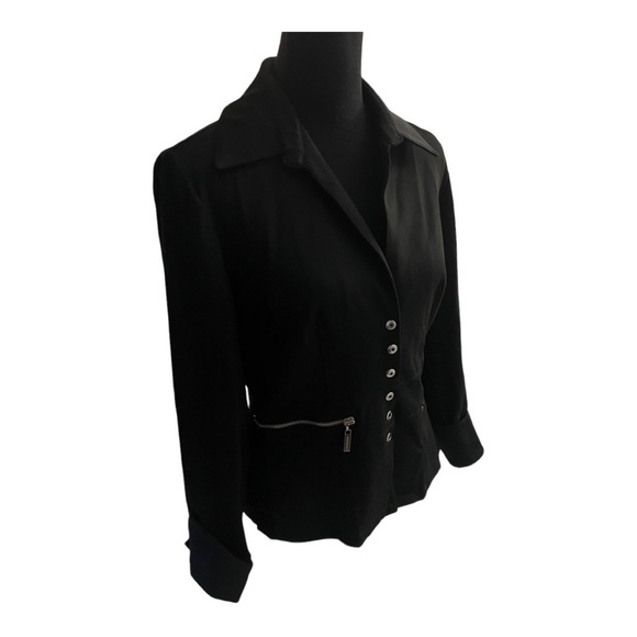 Vertigo Paris button up black blazer L - Picture 1 of 8